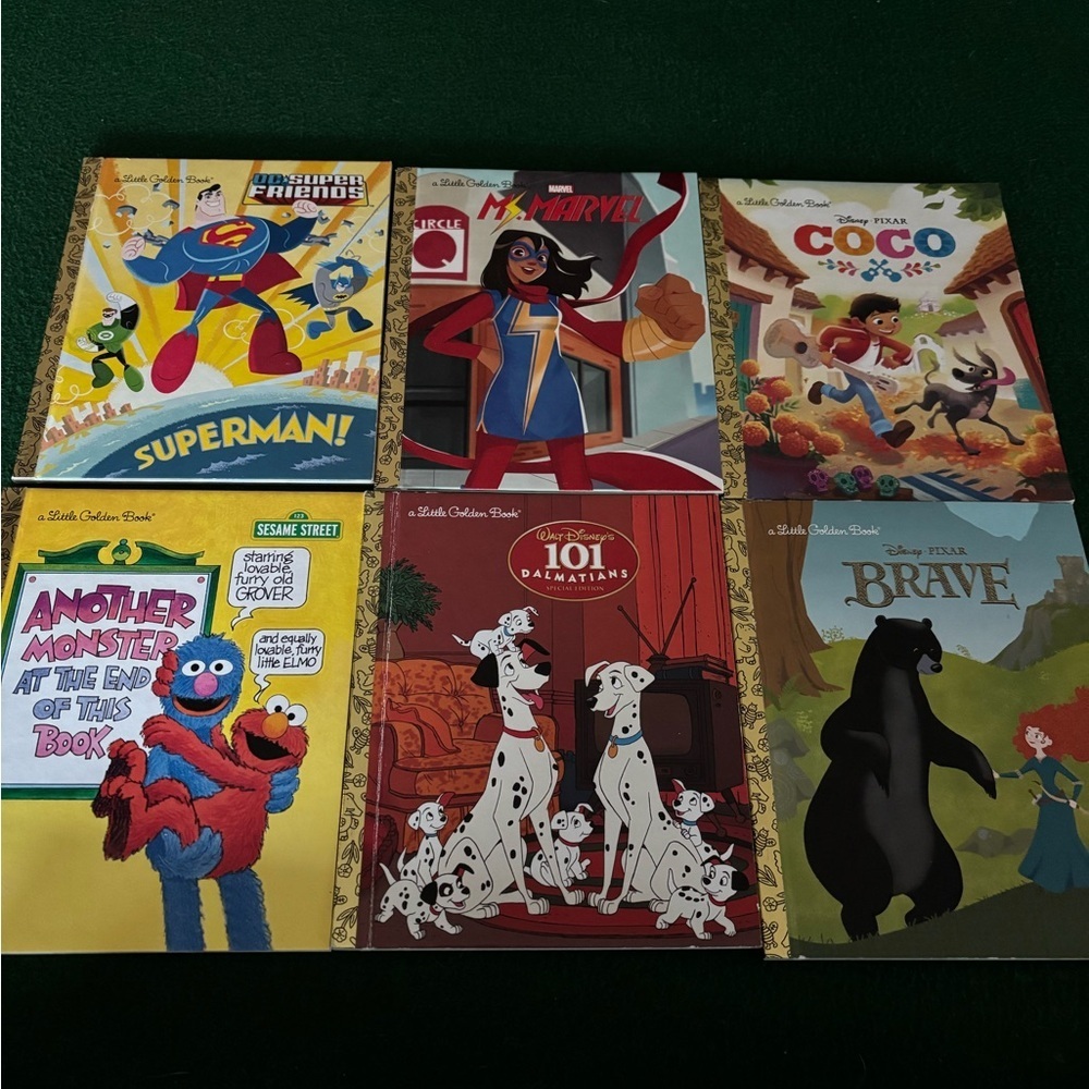 Set of 6 Little Golden Books